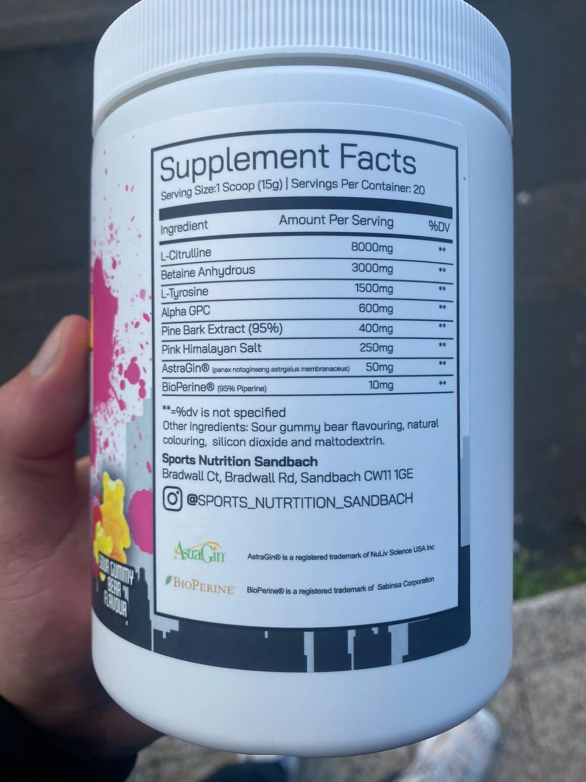 SN Pump City - Non-stim Preworkout