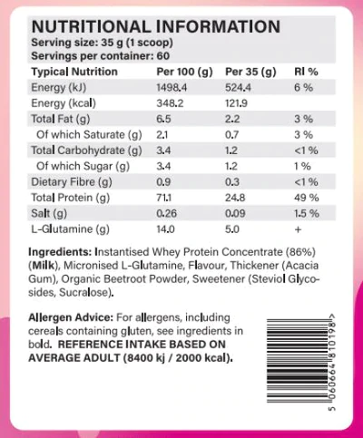 Candy Whey Protein - Strawberries and Cream Flavour