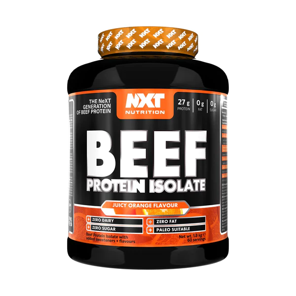 NXT Nutrition - Beef Whey Protein Isolate Juicy Orange Flavour